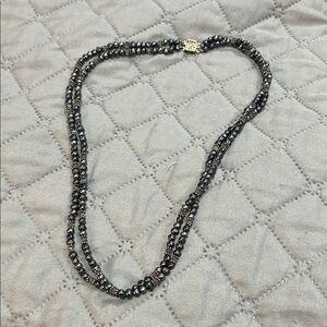 Elegant Black Beaded Necklace